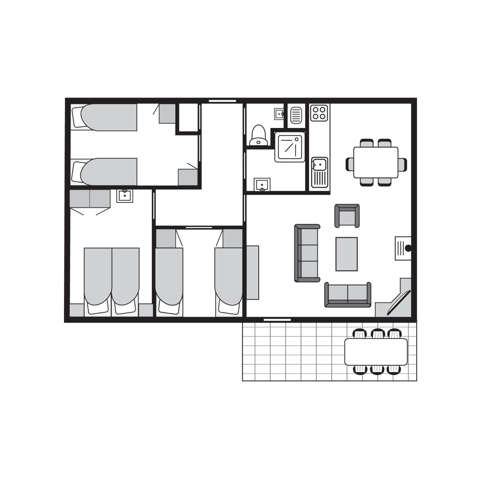 Comfort 6-Person Dog Bungalow In The Holiday Park Landal Heideheuvel Beekbergen Oda fotoğraf